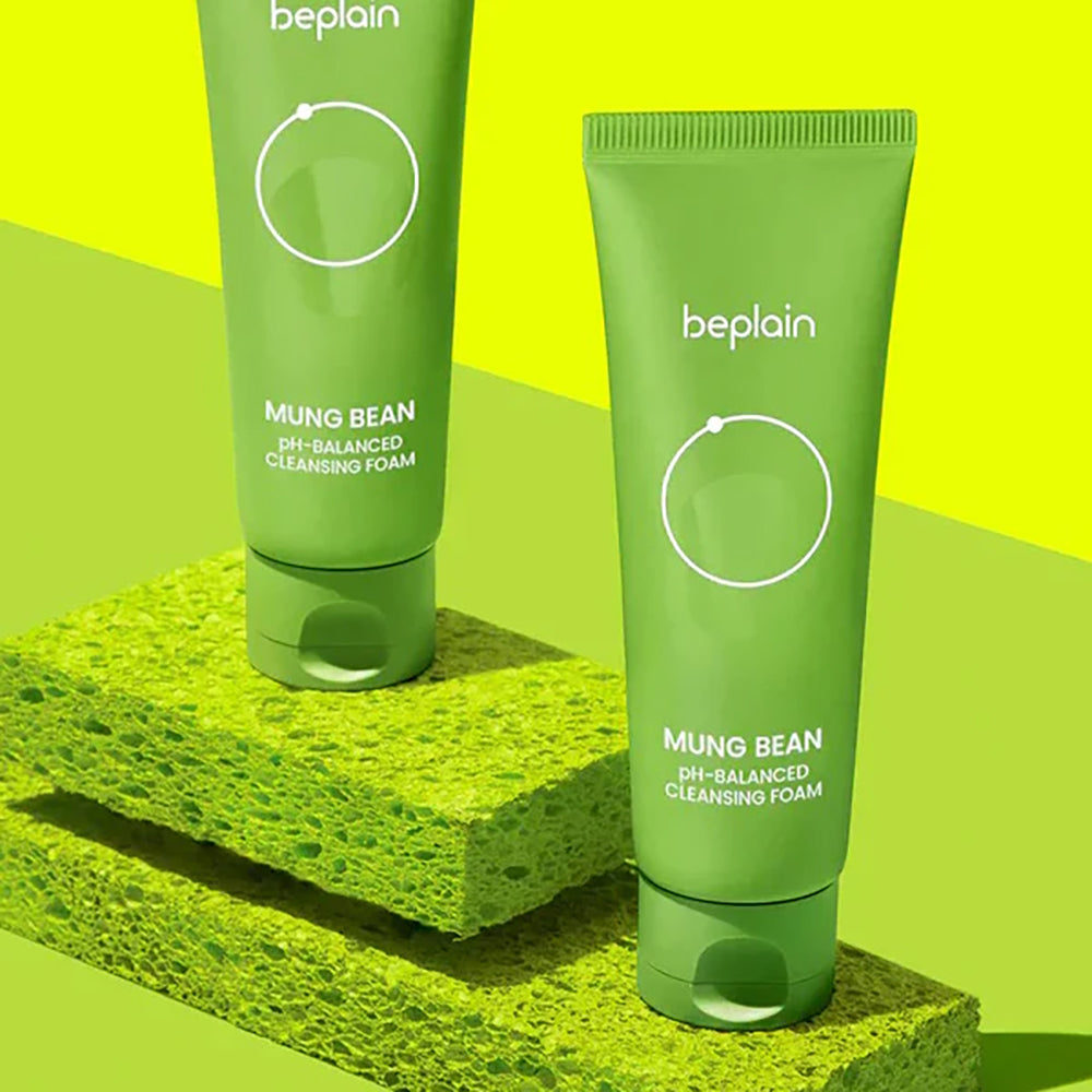 beplain Mung Bean pH-Balanced Cleansing Foam 100ml Double Pack